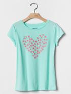 Gap Embellished Graphic Tee - Shore Blue