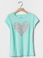 Gap Embellished Graphic Tee - Shore Blue