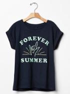 Gap Graphic Jersey Tee - Blue Galaxy