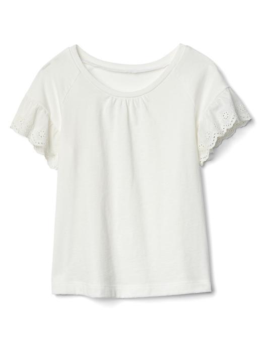 Gap Eyelet Short Sleeve Tee - New Off White