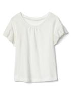Gap Eyelet Short Sleeve Tee - New Off White