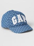 Gap Logo Eyelet Baseball Hat - Denim