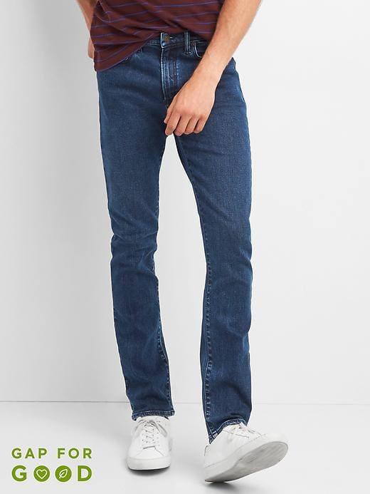 Gap Men Skinny Fit Jeans Stretch - Blue Black