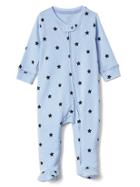 Gap Print Footed Zip One Piece - Elysian Blue