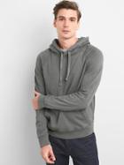 Gap Men French Terry Pullover Hoodie - Soft Black