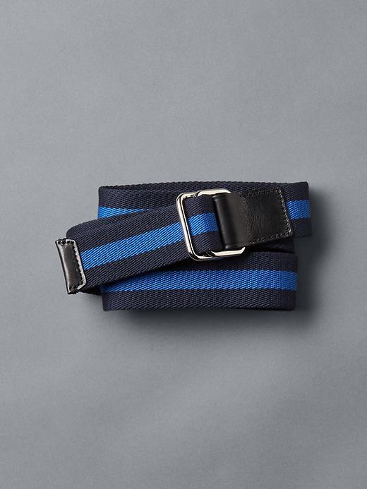 Gap Men Rugby Stripe Webbing Belt - New Classic Navy