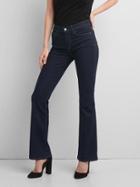Gap Mid Rise Perfect Boot Jeans - Dark Rinse