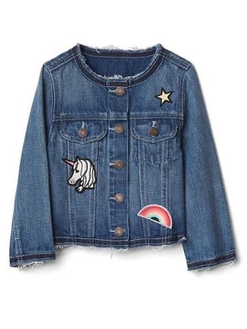 Gap 1969 Graphic Patches Denim Jacket - Patch