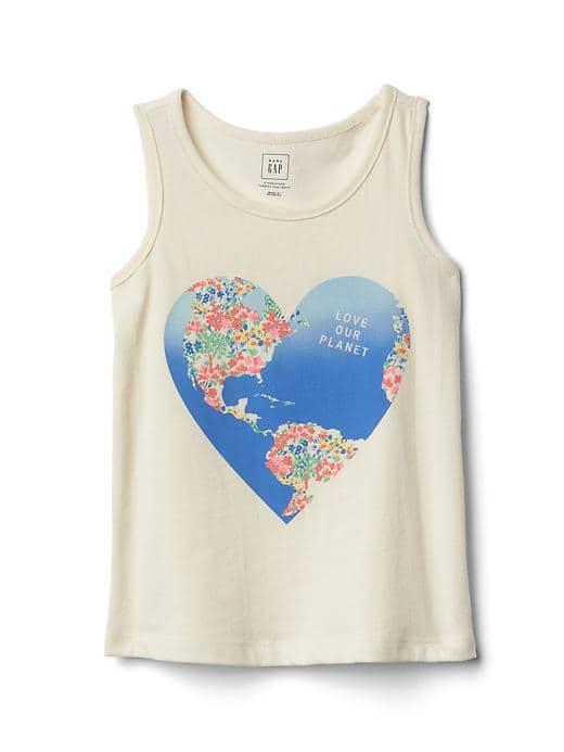 Gap Graphic Tank - Big Heart
