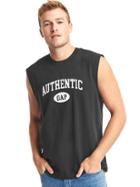 Gap Men The Archive Re Issue Logo Sleeveless Tee - True Black