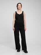 Maternity Knit Button-front Jumpsuit