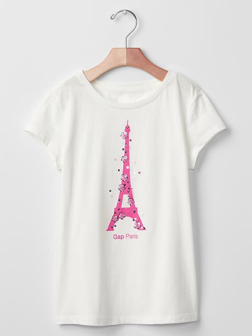 Gap City Logo Floral Tee - Paris