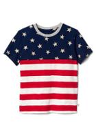 Gap Stars And Stripes Slub Tee - Elysian Blue