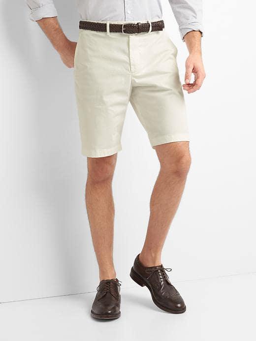 Gap Men Stretch Twill Shorts 10 - New Off White