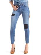 Gap Women Stretch Velvet Patch True Skinny Jeans - Medium Indigo