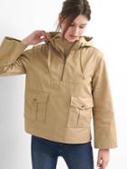 Gap Women Anorak Pullover Jacket - Golden Khaki