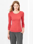 Gap Pure Body Long Sleeve Tee - Faded Red