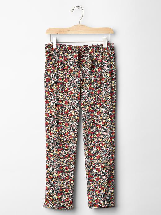 Gap Floral Knot Bow Soft Pants - Spring Night