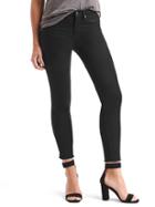 Gap Women Stretch 1969 Sateen True Skinny Ankle Jeans - Black