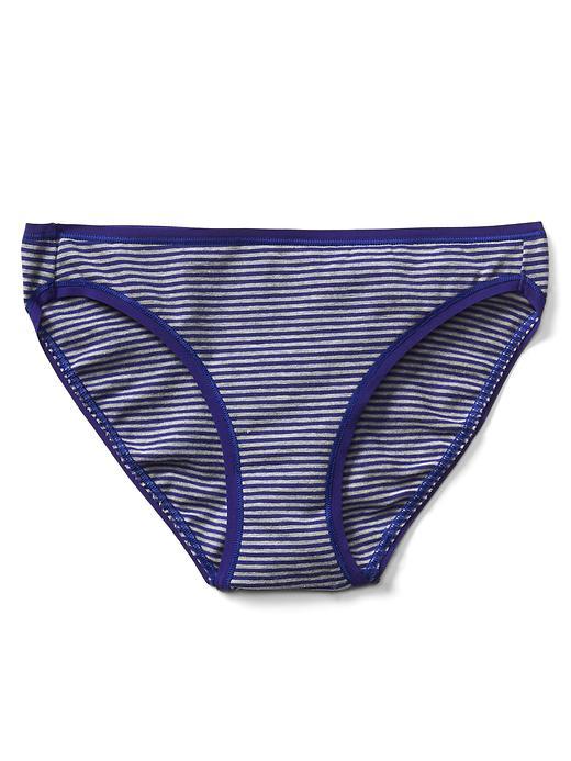 Gap Women Low Rise Bikini - Heather Stripes Blue