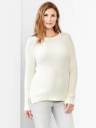 Gap Women Ribbed Pullover Sweater - Chalk