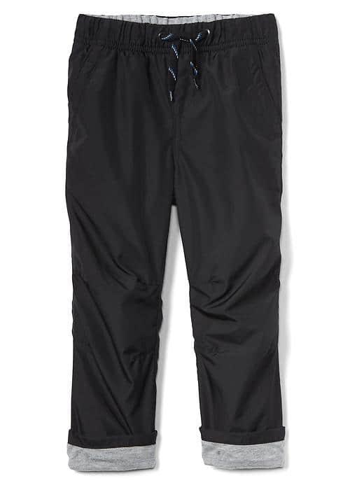 Gap Jersey Lined Pull On Pants - Black