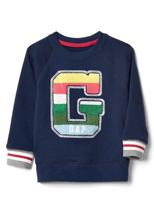 Gap Logo Crew Pullover - Elysian Blue