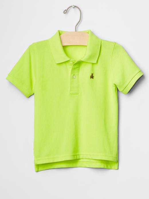Gap Neon Pique Polo - Safety Yellow