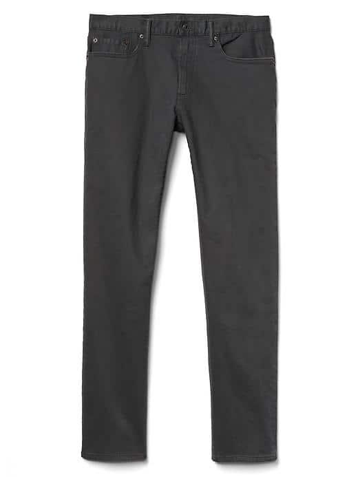 Gap Men Twill Slim Fit Jeans Stretch - Pavement Grey