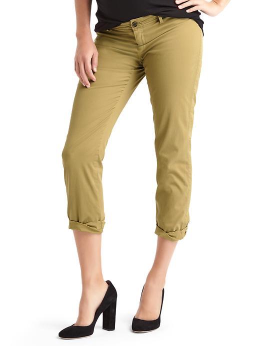 Gap Inset Panel Girlfriend Chino - Mission Tan