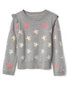 Gap Pegasus Ruffle Sweater - Grey Heather
