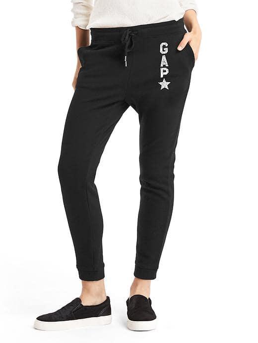 Gap Women Logo Star Jogger Pants - True Black