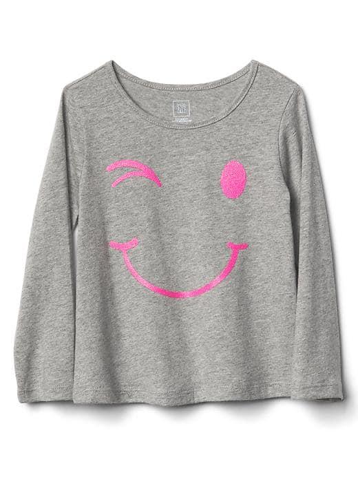 Gap Graphic Long Sleeve Tee - Smile