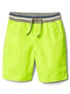 Gap Pull On Chino Shorts - Active Yellow