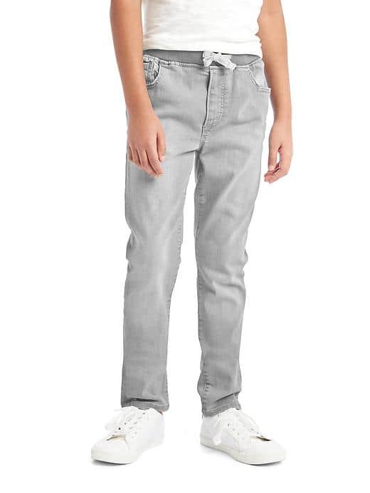 Gap Women Stretch Straight Pull On Jeans - Light Gray Wash