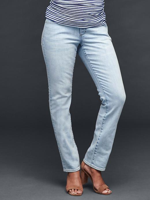 Gap Authentic 1969 Full Panel Real Straight Jeans - Light Indigo