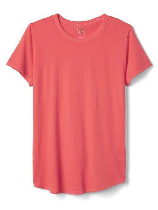 Gap Women Vintage Wash Crewneck Tee - Hula Red