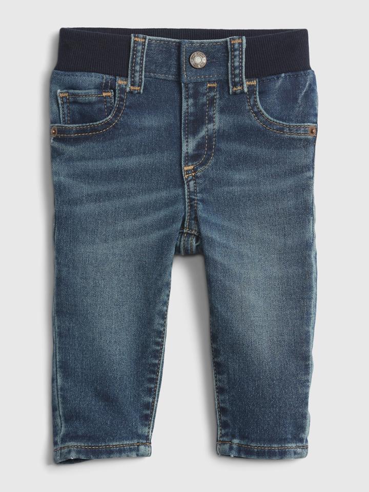 Baby Organic Knit-denim Slim Jeans