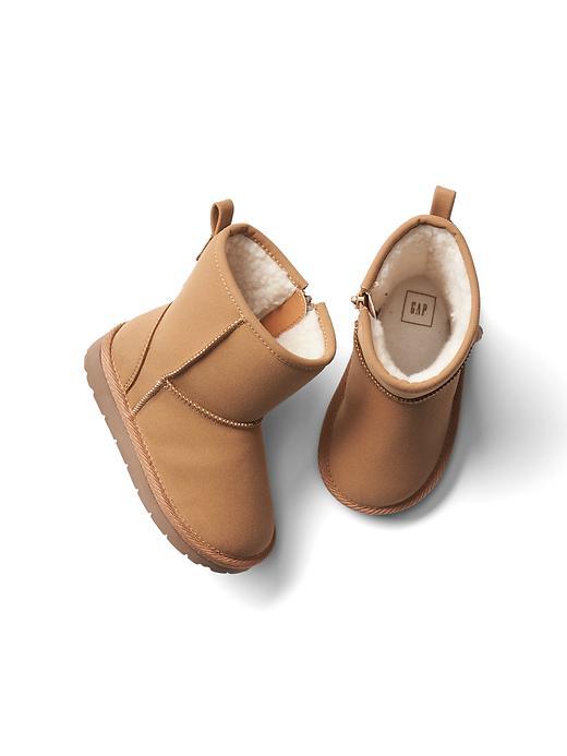 Gap Cozy Lined Booties - Tan