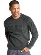 Gap Men Smooth Logo Crew Sweatshirt - Moonless Night