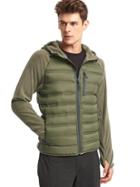 Gap Men Primaloft Performance Fleece Hooded Puffer Jacket - Surplus