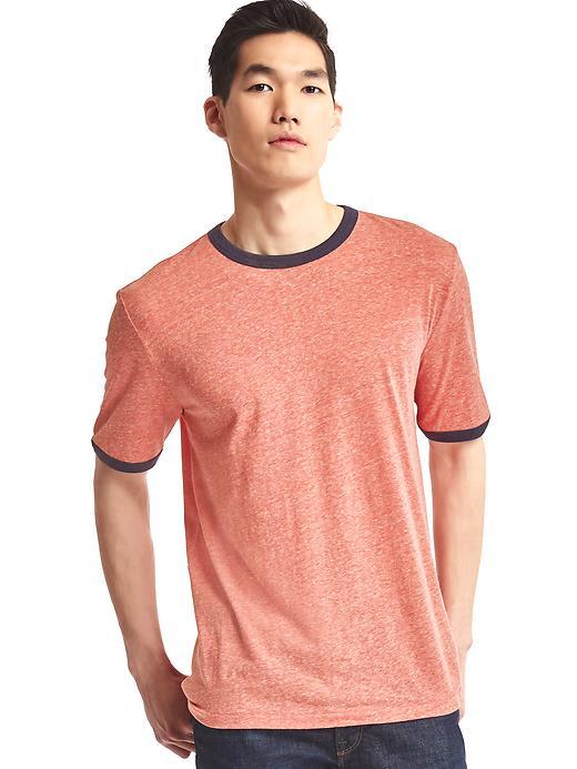 Gap Men Triblend Tee - Orange Heather