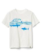 Gap Graphic Pocket Slub Tee - New Off White