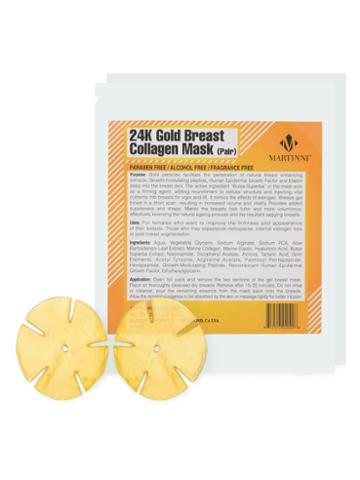 Martinni Beauty Masks 24k Gold Collagen Breast Enhancing Mask (2 Pk)