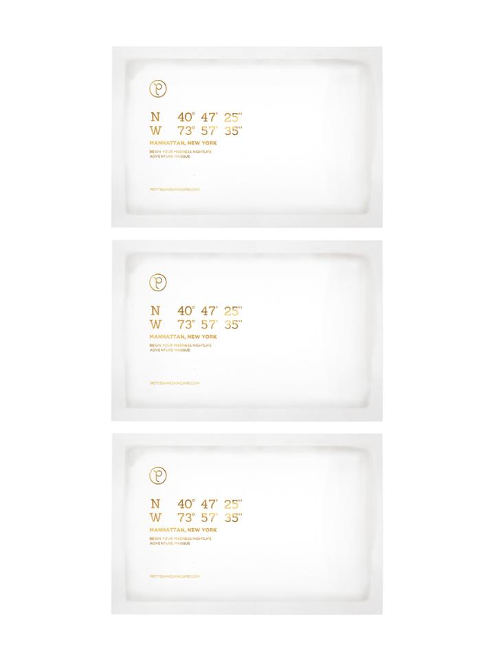 Petite Amie Skincare Adventure 3pc Masque Set - Manhattan (0.68 Oz)