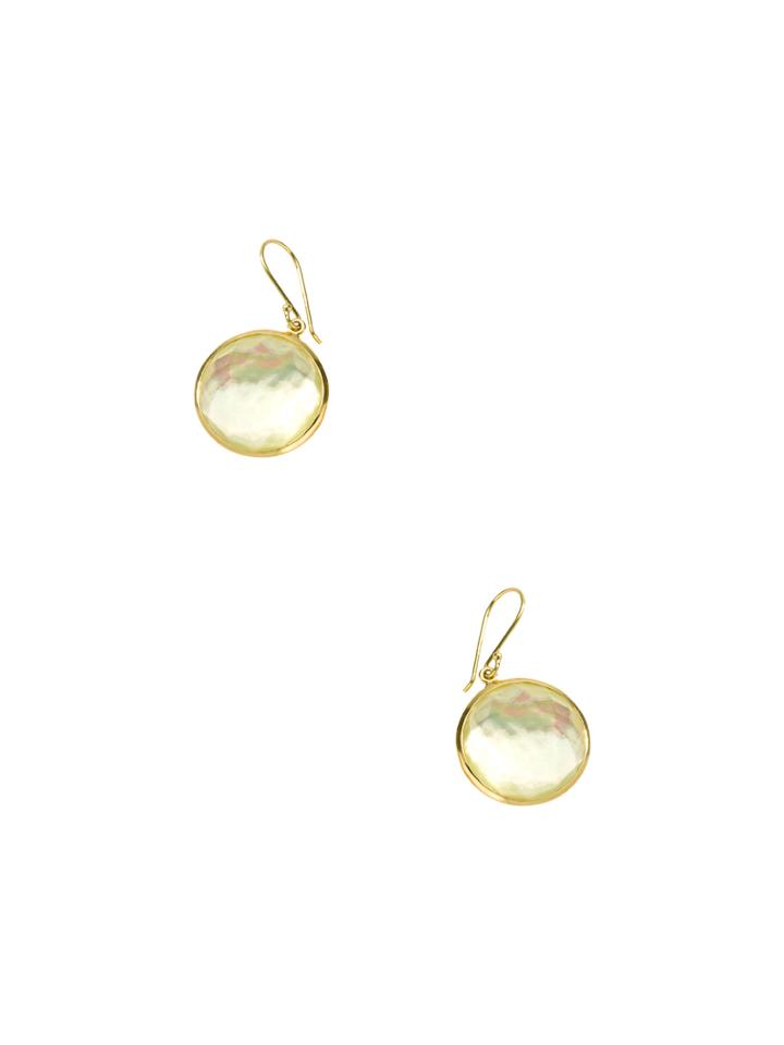 Ippolita 18k Green Gold & Mop Rock Candy Lollipop Earrings