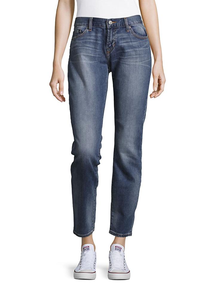 Jean Shop Whiskered Cropped Jeans