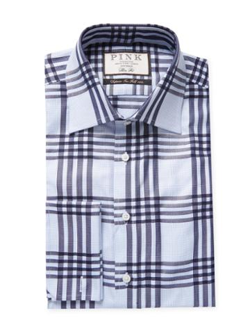 Thomas Pink Mears Check Slim Fit Dress Shirt
