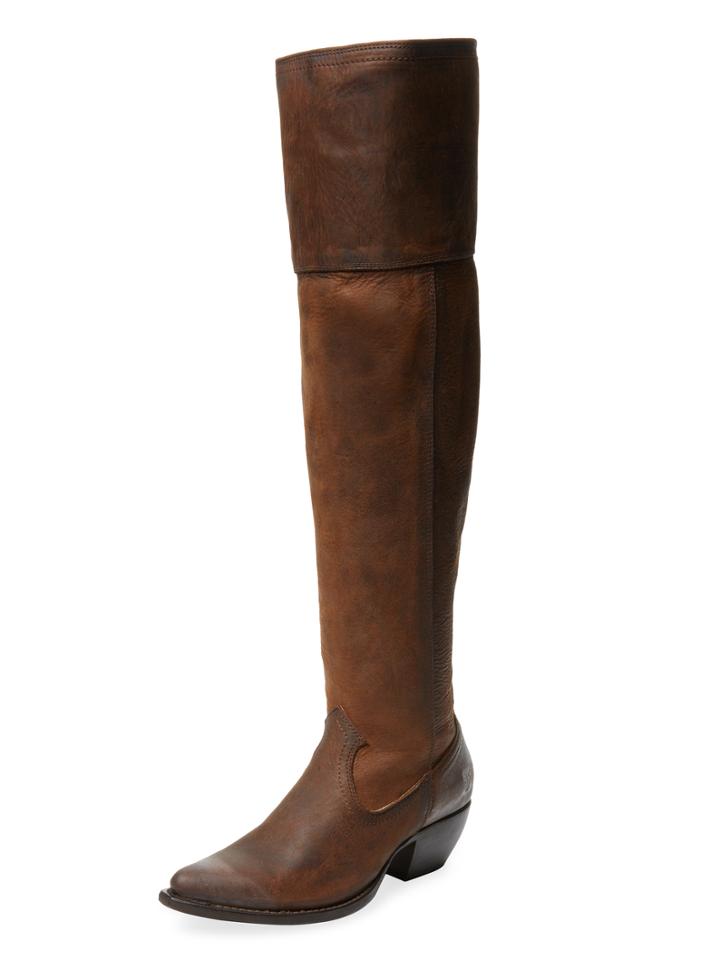 Frye Sacha Leather Over The Knee Boot