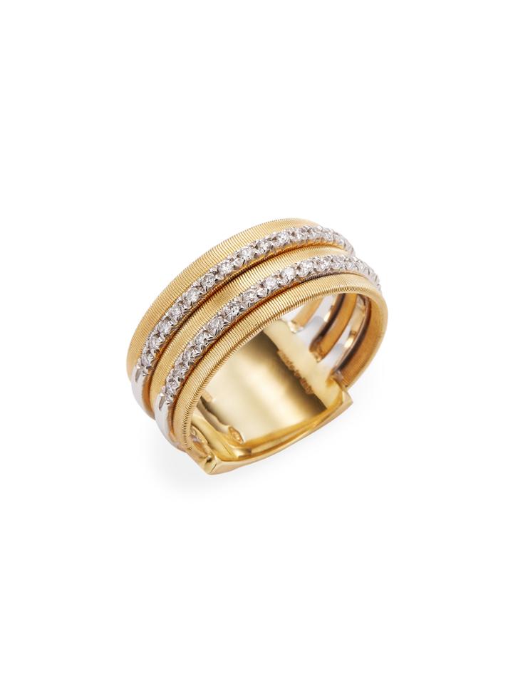 Marco Bicego 18k Yellow Gold 0.26 Tcw Diamond Goa Ring